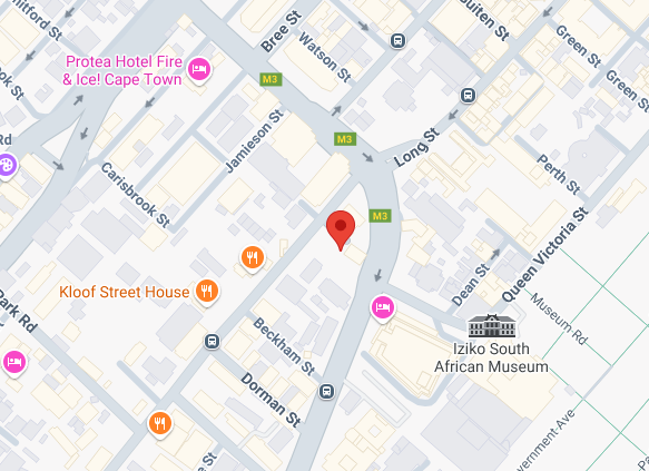 Map of our Cape Town office